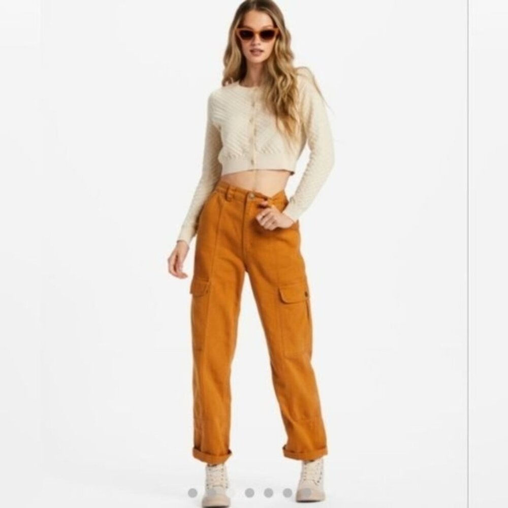 Garage Women's cargo Jeans Mustard